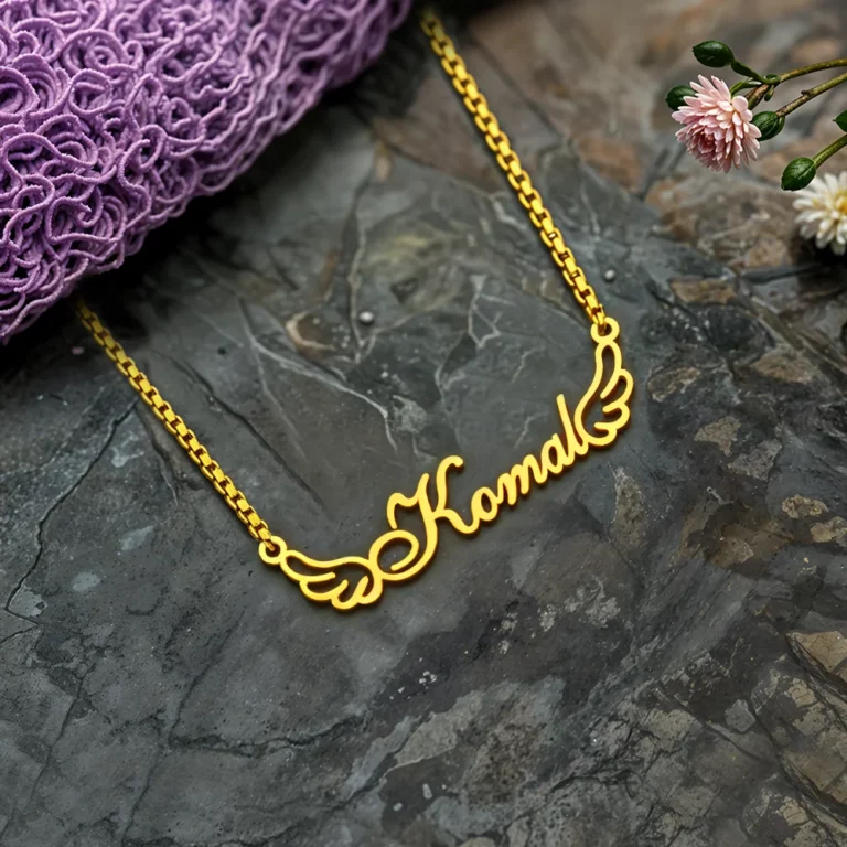 Golden Pendant Name Online